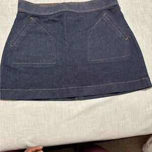 SPANX Dark Blue A-Line Skirt